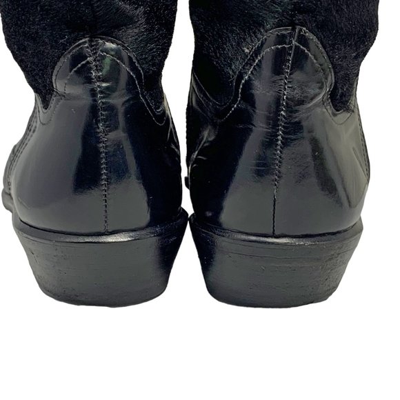 R Martegani Handmade‎ Leather Lizard and Calves Hair Midcalf Boot main image 6